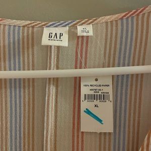 NWT Gap Maternity Striped Dress, Size XL